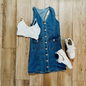 SHEIN button-up denim dress
